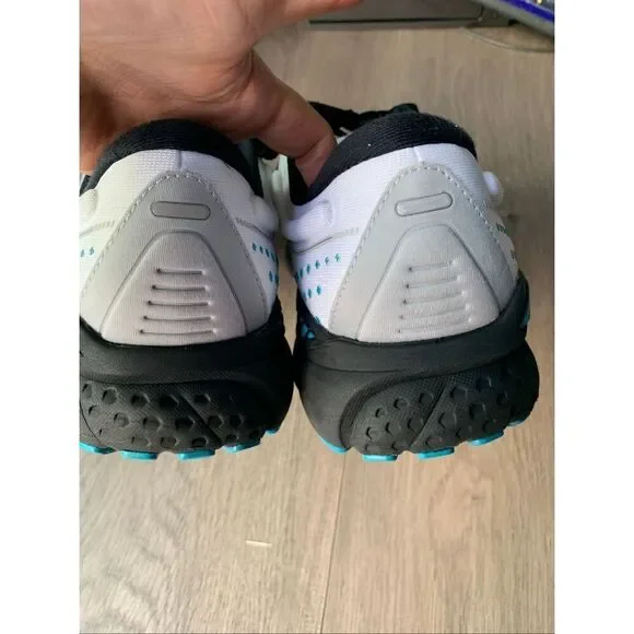 Brooks Adrenaline Gts 21 Mens 14 Running Shoes white blue and black clean mint c - Picture 6 of 10